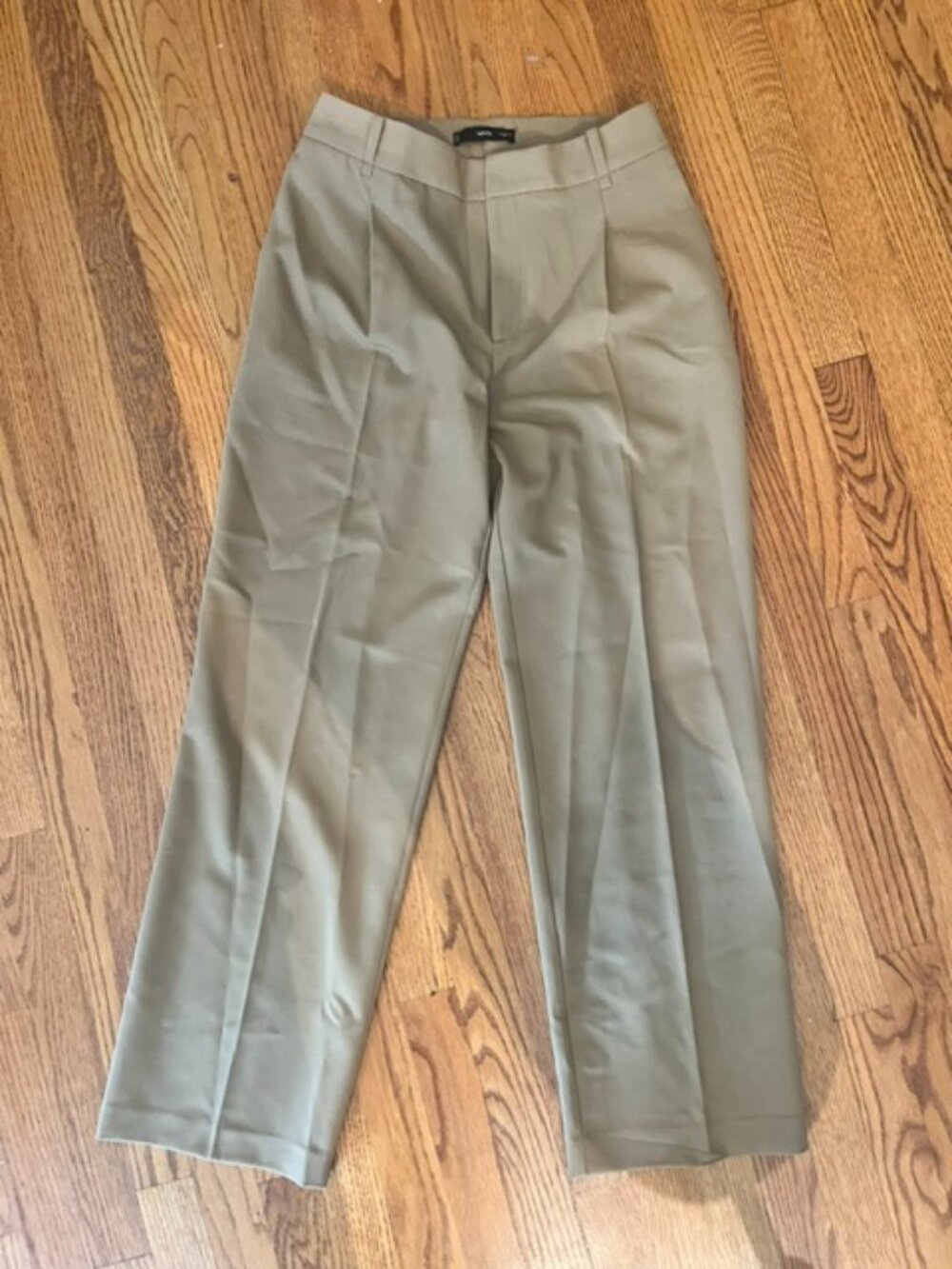 Mango Pleated  Trousers Khaki Size 4